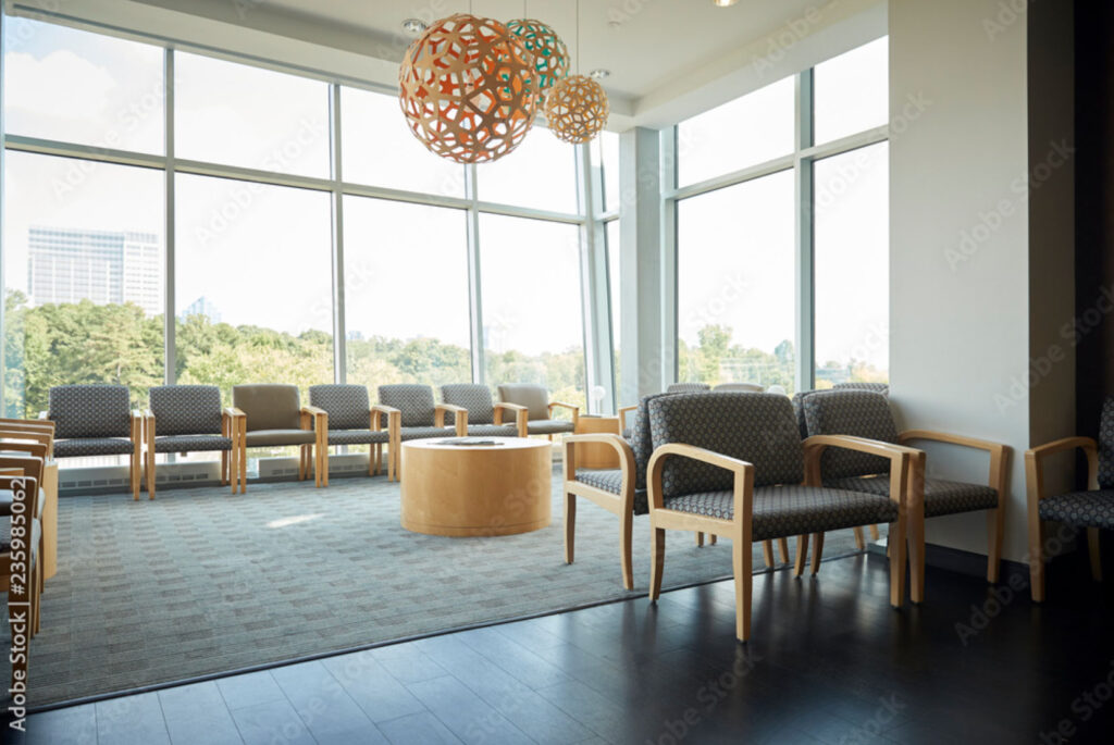 病院のおしゃれな待合室