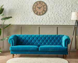 グリーンのソファ